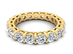 Кольцо Eternity с круглыми бриллиантами диаметром 3 мм