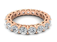 Кольцо Eternity с круглыми бриллиантами диаметром 3 мм