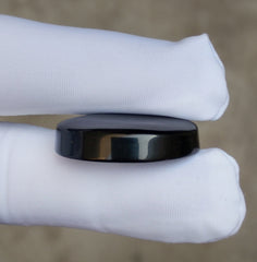 Натуральный Джаза Мушки Акик от Ямана - Сердолик черный Кабошон Ямани - 34 карата