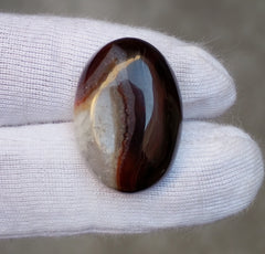 Кабошон из агата 25 карат - Сулеймани Акик - 17 х 14 мм