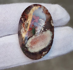 29-каратный моховой агат - зеленый моховой агат - 20 x 31 мм