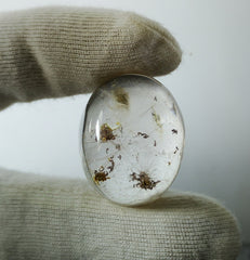 46,5 карата натуральный фантомный кварц - кварц-призрак - 19 x 24 мм