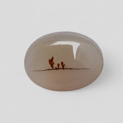 9.8ct Natural Dendritic Agate - Shajri Aqeeq -12x16x6mm