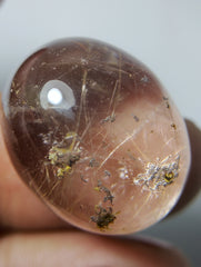 46,5 карата натуральный фантомный кварц - кварц-призрак - 19 x 24 мм