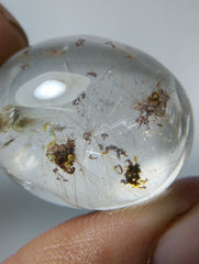 46,5 карата натуральный фантомный кварц - кварц-призрак - 19 x 24 мм