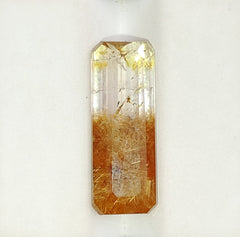 10,8-каратный золотистый турмалиновый кварц – золотистый рутиловый кварц – рутиловый кварц