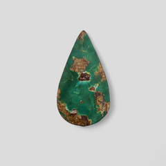 Зеленая бирюза Matrix 12,7 карата, натуральный камень Feroza, размер 25x14 мм