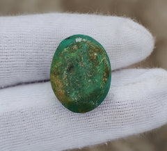 14.3ct Green Matrix Turquoise, Natural Feroza Stone Dimension 15x19mm