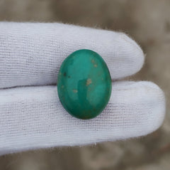 14.3ct Green Matrix Turquoise, Natural Feroza Stone Dimension 15x19mm