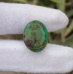17.7ct Green Turquoise with Pyrite, Natural Feroza Stone Dimension 14x18x13mm