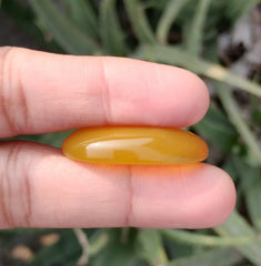 45ct Natural Carnelian Gemstone- Yellow Aqeeq - 22x33mm