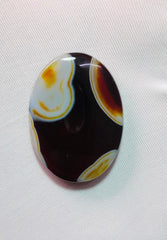 34ct Agate Cabochon - Sulaimani Aqeeq - 31 x 22mm