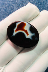 47ct Agate Cabochon - Sulaimani Aqeeq - 34 x 25mm