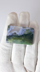73.6ct- Natural Landscape Moss Agate Collector Gem - 38 x 24 x 6mm