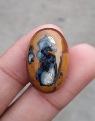 31ct Jasper - Scenic Jasper Cabochon - 26x17mm
