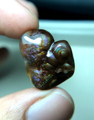 Редкая резьба по фиолетовому огненному агату — Agate De Feugo