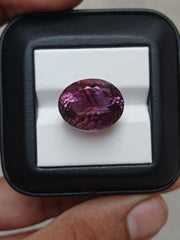 Аметист фантазийной огранки 22,2 карата — натуральный кристалл аметиста — 18x14,5x12,5 мм