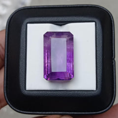 Аметист фантазийной огранки 32,9 карата — натуральный кристалл аметиста — 24x15x10 мм