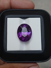 Аметист фантазийной огранки 15 карат — натуральный кристалл аметиста — 18x15x11 мм