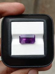 8.85ct Amethyst Fancy Cut - Natural Amethyst Crystal - 16x9x8mm