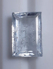 Натуральный кристалл аквамарина 2,7 карата прямоугольной огранки — Камень марта — 10,5x7x4 мм