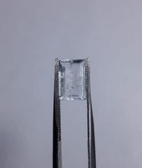 Натуральный кристалл аквамарина 2,7 карата прямоугольной огранки — Камень марта — 10,5x7x4 мм