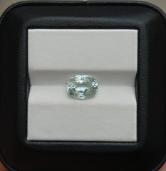 Натуральный драгоценный камень аквамарин 2,5 карата — Мартовский камень — 10x7,5x5,2 мм