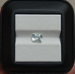 Натуральный аквамарин 1,75 карата зеленого оттенка — мартовский камень — 9x8x6 мм