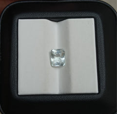 Натуральный аквамарин 1,75 карата зеленого оттенка — мартовский камень — 9x8x6 мм