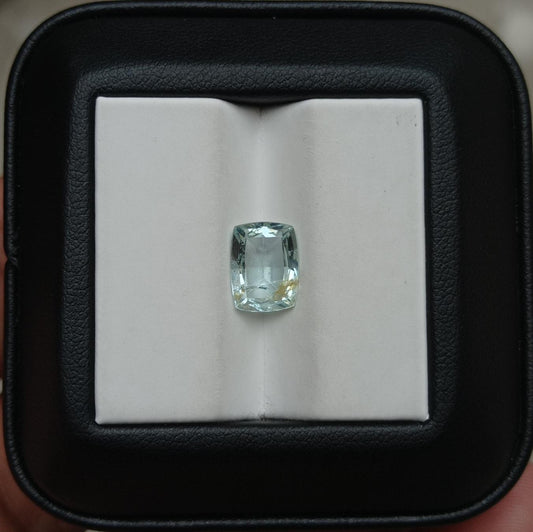 2ct Natural Aquamarine with Blue tone - March Birthstone - 10x7x4mm
