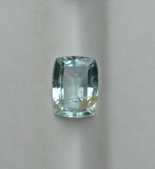 2ct Natural Aquamarine with Blue tone - March Birthstone - 10x7x4mm