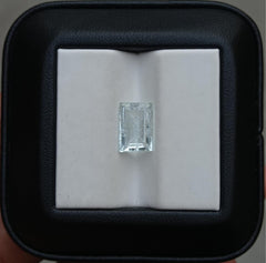 Натуральный кристалл аквамарина 2,7 карата прямоугольной огранки — Камень марта — 10,5x7x4 мм