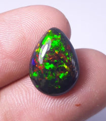 3.80ct Opal for Sale - Black Fire Opal - October Birthstone - 15.4x11.4x5mm