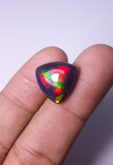 6.30ct Opal for Sale - Black Fire Opal - October Birthstone - 15.2x15.2x6.2mm