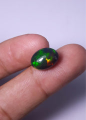 3.70ct Opal for Sale - Black Fire Opal - Welo Opal - October Birthstone - 13.1x10x6.3mm
