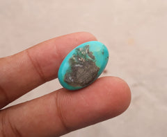 Natural Certified Turquoise - Blue Turquoise - 26.5ct- 23x15mm