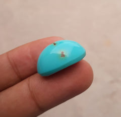Natural Certified Turquoise - Blue Turquoise - 26.5ct- 23x15mm