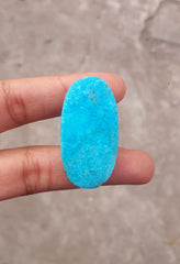 Natural Certified Turquoise - Blue Turquoise - 53.8ct- 37x19mm