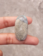 Natural Certified Turquoise - Blue Turquoise - 53.8ct- 37x19mm