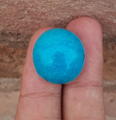 Natural Certified Turquoise - Blue Turquoise - 32.2ct- 20x19mm