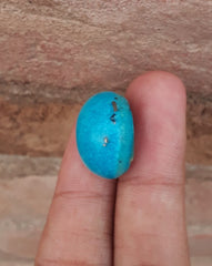 Natural Certified Turquoise - Blue Turquoise - 32.2ct- 20x19mm