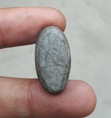 Натуральная бирюза с пиритом — Голубая матричная бирюза — Шаджри Фероза-25,3 карата