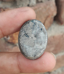 Натуральная бирюза с пиритом - Голубая матричная бирюза - Шаджри Фероза-43Ct