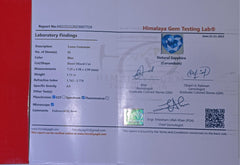 1.71ct Certified Natural Blue Sapphire - September Birthstone