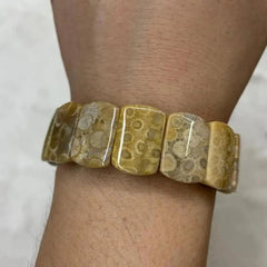 Natural Chrysanthemum Beads Gemstone Bracelet, Bangle For Women For Men,