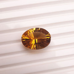 16.1ct Natural Transparent Best Quality Citrine For Sale - Golden Citrine - November Birthstone - 19x14x10mm