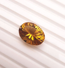 16.1ct Natural Transparent Best Quality Citrine For Sale - Golden Citrine - November Birthstone - 19x14x10mm