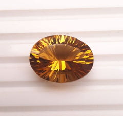 16.1ct Natural Transparent Best Quality Citrine For Sale - Golden Citrine - November Birthstone - 19x14x10mm