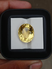 20.2ct Faceted Citrine For Sale - November Birthstone - 19x17x11mm