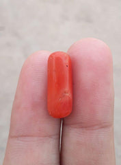 Красный коралловый камень 9,25 карата - Камень Мунга - Камень Марджан - Камень Пагадам - 18x6 мм